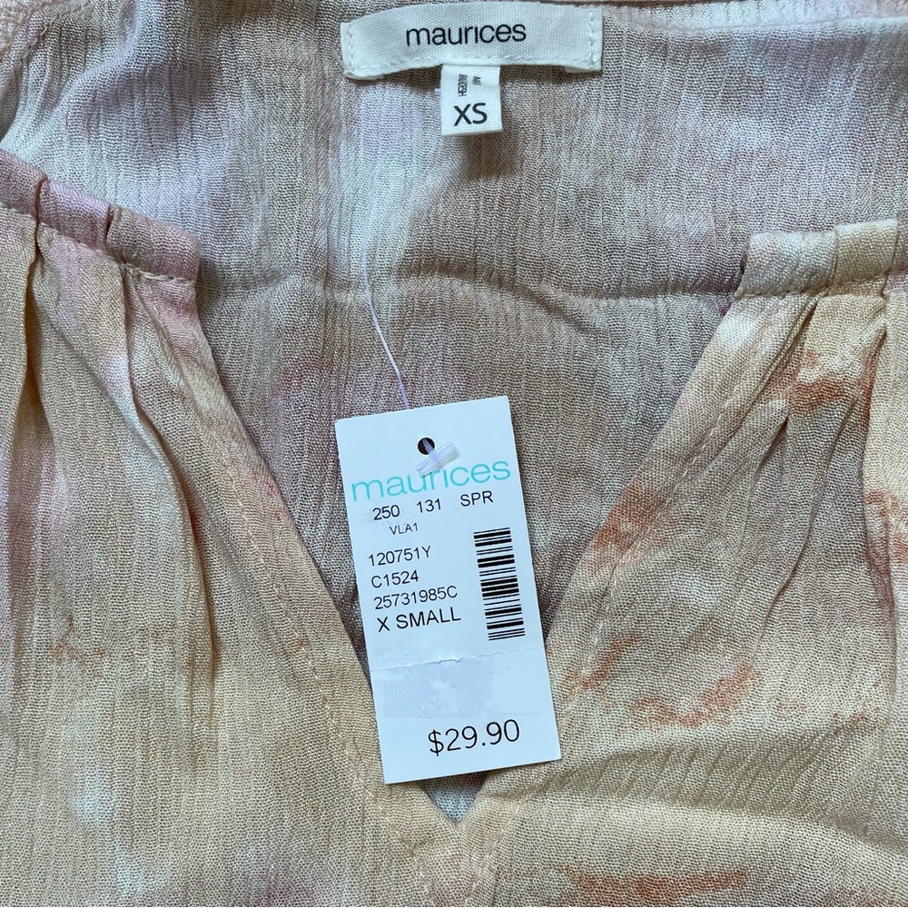 NWT Women’s Maurice Tie Dye Style Blouse Size XS - Picture 3 of 6